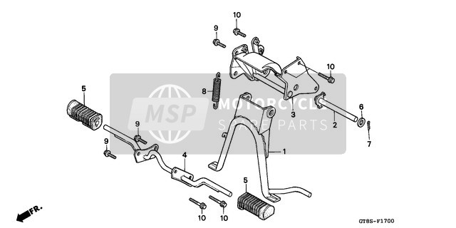 Honda PK50S 1995 Stand/Step for a 1995 Honda PK50S